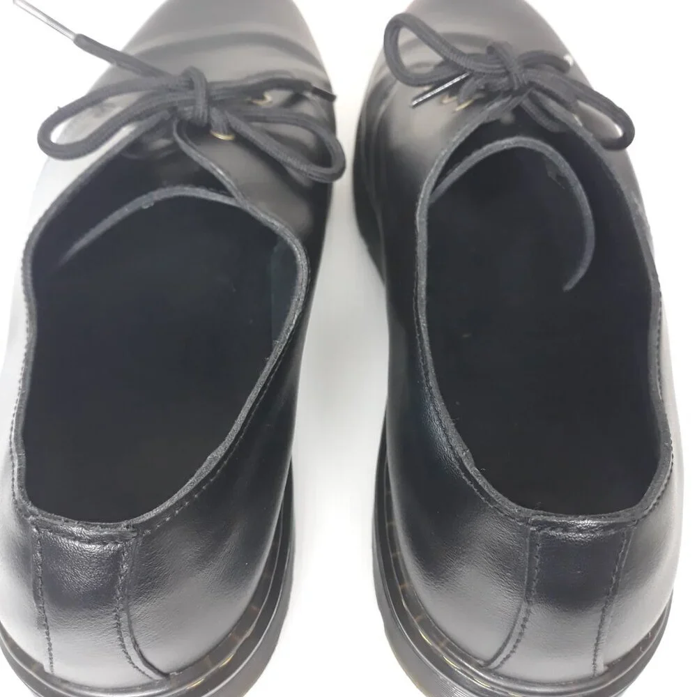 Dr. Martens Men's Zavala Lo Black Leather Lace-Up Oxfords 13M